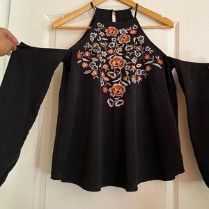 Abercrombie Black Shoulderless Top